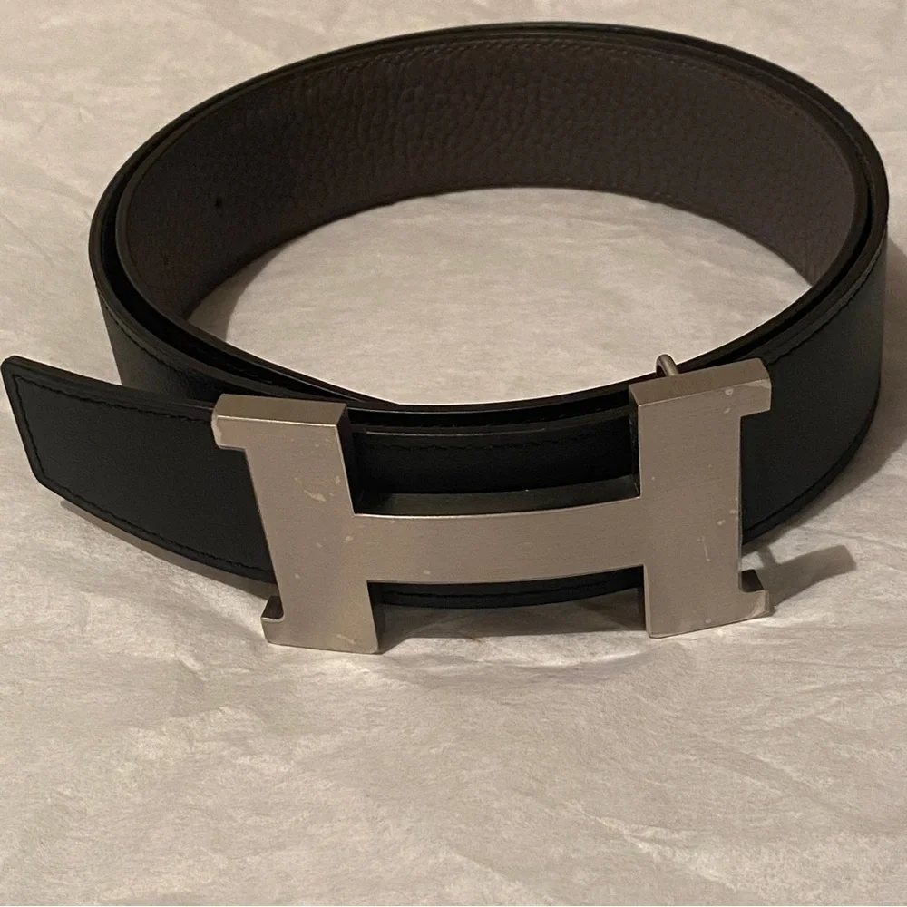 HERMES Constance belt buckle & Reversible leather strap 38 mm - Picture 5 of 8